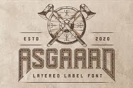 Archive of freely downloadable fonts. Asgaard Layered Label Font 520033 Display Font Bundles In 2020 Best Free Fonts Free Fonts Download Free Script Fonts