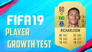 In the game fifa 20 his overall rating is 81. Fifa 19 Richarlison Growth Test Youtube