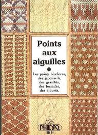 Livre Point Aux Aiguilles Tricot Phildar La Bible Des Points De Tricot Aiguille Tricot Tricot Phildar Point De Tricot