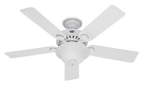 If you want a brighter light in your room then look for a ceiling fan with more number of light fixtures. Hunter 53251 Pro S Best Five Minute Fan White Fluorescent Ceiling Fan Lighting Fixture Hun 53251