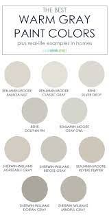 Looking for that new neutral colour to spruce up your space? The Best Warm Gray Paint Colors Warm Grey Paint Colors Paint Colors For Home Whole House Paint