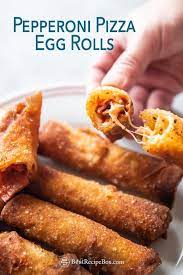 Pizza Egg Rolls Recipe With Pepperoni Crispy Fried Best Recipe Box Recipe Egg Roll Recipes Egg Rolls Deep Fried Egg Rolls
