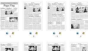 This is a professional and clean indesign newspaper template. 6 Free Newspaper Templates Newspaper Print Template Piccomemorial