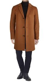 A good choice if you live in a warmer climate but still want the look of a winter coat. Cole Haan Classic Wool Blend Plush Notched Collar Coat Hautelook