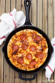 Cast Iron Skillet Pizza Recipe With Images Cast Iron Skillet Pizza Skillet Pizza Cast Iron Skillet Cooking