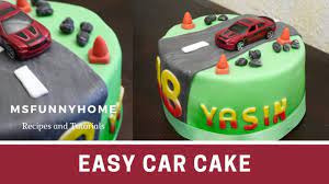 Geburtstag meiner freundin lilli habe ich eine zweistöckige geburtstagstorte gebacken. Einfache Und Schnelle Fondant Torte Fur Anfanger Auto Torte Zum 18 Geburtstag Youtube