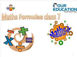 Class 7 Maths Formula Class Vii Maths Formulas Very Important For Students