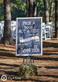 Pick a seat not a side sign pallet. Diy Wedding Signs For Your Day Lily Lime