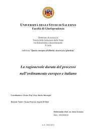 Avvocatura distrettuale dello stato di salerno. Tesi A Iermano Pdf Elea Unisa Universita Degli Studi Di Salerno