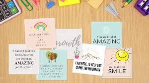 A pdf version and a doc version. Free Printable Motivational Cards For Students We Are Teachers