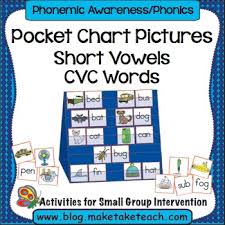 Short Vowels Consonant Vowel Consonant Words Pocket Chart Pictures