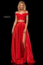 Sherrihill 52567 Red Prom Dress Bellas Bridal Www Bellasalabama Com Prom Dresses Sherri Hill Red Prom Dress Prom Dresses Two Piece Sherri Hill Prom Dresses