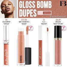 Fenty Beauty Fenty Glow Gloss Bomb Dupes Guzellik Makyaj Rujlar Dudak Renkleri
