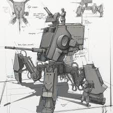 A 2017 Concept Art Kick Off A Version Of The Star Wars Scout Walker Star Wars Ships Star Wars Images Star Wars Pictures