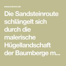 Die Sandsteinroute Schlangelt Sich Durch Die Malerische Hugellandschaft Der Baumberge Mitten Im Munsterland Sie Fuhrt Dich D Munster Munsterlander Fahrradtour