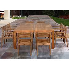 Pine and cedar are softer and take on a. 9 Piece Teak Sharona Outdoor Square Dining Set X6168 Lamps Plus