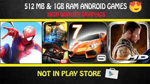 Back then 80% of the games on android playstore were playable. 10 Best 512mb 1gb Ram Android Games With High Graphics Youtube