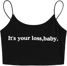 Y2k lace trim v neck crop top, silk spaghetti straps crop top joliexbijoux 5 out of 5 stars (195) $ 14.95 free shipping add to favorites more colors lamonir cami top spaghetti straps instantfigurestore 4.5 out of 5 stars (28) $ 14.95 free shipping add to favorites. Buy Sweatyrocks Women S Spaghetti Strap Crop Top Letter Print Camisole Tank Tops Online In Turkey B07916m3w7