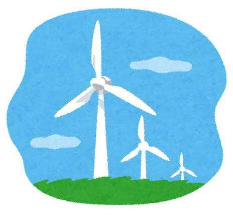 風力発電所のイラスト | かわいいフリー素材集 いらすとや