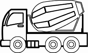 Here is a coloring image of a dump truck, a vehicle used for transporting loose materials like sand, dirt and gravel to the areas of construction. Coloring Pages Of Cars And Trucks Elegant Cement Truck Coloring Page 9393 Of Coloring Pages Truck Coloring Pages Zoo Animal Coloring Pages Cars Coloring Pages