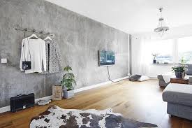 Concrete Accent Wall Concrete Walls Interior Concrete Walls Bedroom Faux Concrete Wall