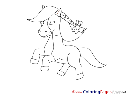 Children love to know how and why things wor. Pony For Kids Printable Colouring Page