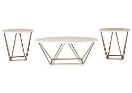 Coffee and end table sets. Tarica Table Set Of 3 Ashley Furniture Homestore Independently Owned And Operated By Hamad M Al Rugaib Sons Trading Co