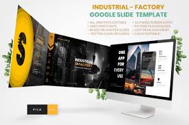 Download Industrial Google Slide Template Graphic By Artstoreid Creative Fabrica PSD Mockup Templates