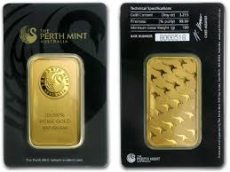 Perth Mint 100 Gram Gold Bar
