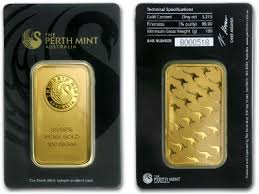 perth mint 100 gram gold bar