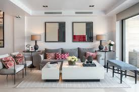 Take a tour through this modern home. Red And Cream Living Room Designs