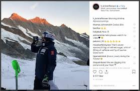 Skistjernen takker for støtten dagen derpå. Nesten Ingen Av Vare Vinteridrettsstjerner Merker Reklame Riktig Pa Instagram Hanspetter Info