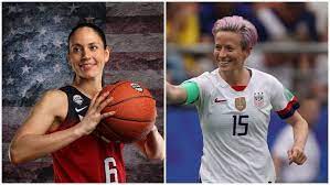 Born july 5, 1985) is an american professional soccer player who plays as a winger and captains ol reign of the national women's soccer league (nwsl), as well as the united states national team.winner of the ballon d'or féminin and named the best fifa women's player in 2019, rapinoe won gold with the national team at the 2012 london summer. Does Megan Rapinoe Have Wife Is She Married To Sue Bird Heavy Com