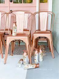 How To Spray Paint Metal Chairs Lolly Jane