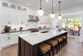 Are black kitchen cabinets trendy? Dark Island In White Kitchen Instaimage