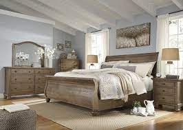 King bedroom sets from rooms to go. Ashley Trishley 5pc Bedroom Set Queen Sleigh Bed One Nightstand Dresser Mirror Chest In Light Brown To Vie King Bedroom Sets Bedroom Sets Queen King Bedroom