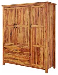 The beautiful design of a closet plan made of wooden pallet has become an ultimate choice for house makers all around the world. Sheffield Rustic Solid Wood Large Bedroom Wardrobe Armoire With Drawer Rustic Armoires And Wardrobes By Sierra Living Concepts Houzz