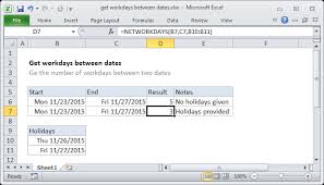 These are the recommended solutions for your problem, selecting from sources of help. Excel Formula Get Workdays Between Dates Exceljet