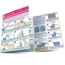 In weft knitting, the looms are knitted horizontally in a circular form from left to right of the fabric. Learning To Knit Quick Study Home Barcharts Inc 9781572228559 Amazon Com Books