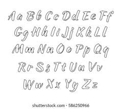 See more ideas about alphabet preschool, . Vector Handwritten Alphabet Uppercase Lowercase Letters Stock Vector Royalty Free 586250966 Shutterstock