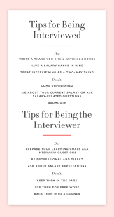 Tips Every Interviewer And Interviewee Should Know Cupcakes Cashmere