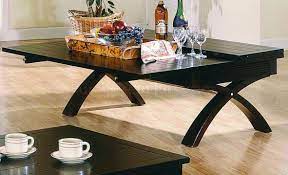 I'm sharing lots of side table ideas and makeovers, using a side table you already have, or making a new side table out of something else. Dark Brown Contemporary Coffee Table W Fold Out Table Top