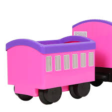 There are no training wheels with this but you can easily pick up a set at most stores that sell bikes. Rollplay Steam Train 6 Volt 1pmh Ride On Vehicle Toy With 23 Feet Of Track Lights Sounds 2 Hours Of Ride Time For Girls 2 Pink Walmart Com Walmart Com