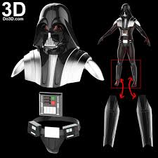 3d Printable Model Darth Vader Helmet And Body Armor Suit Star Wars Rebels Print File Formats Stl Do3d Com Darth Vader Armor Darth Vader Darth Vader Suit