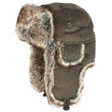 Jack Pyke Corduroy Trapper Hat Deep Olive Bushcraft Airsoft Prepping Trapper Hats Hats Bushcraft Gear