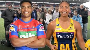 ✺signed✺ 2008 brisbane broncos nrl card karmichael hunt centenary telegraph. Nrl 2020 Hymel Hunt S Family Conquers Netball Both Rugby Codes Nrl