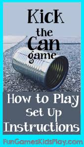 Kick The Can Game Outdoor Games For Kids Group Games For Kids Fun Outdoor Games