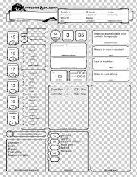 Since wizards have spellbooks, you may enter your second spell in the right cell. Dungeons Dragons Player S Handbook Character Sheet Wizards Of The Coast Dungeon Crawl Png Clipart Angle