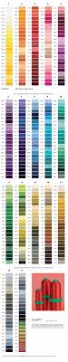 Amann Isacord 40 Thread Color Chart Lights Brother