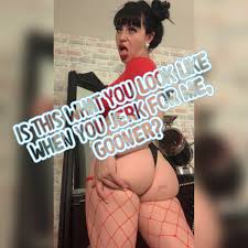 Is this what you look like when you jerk for my ass, gooner?